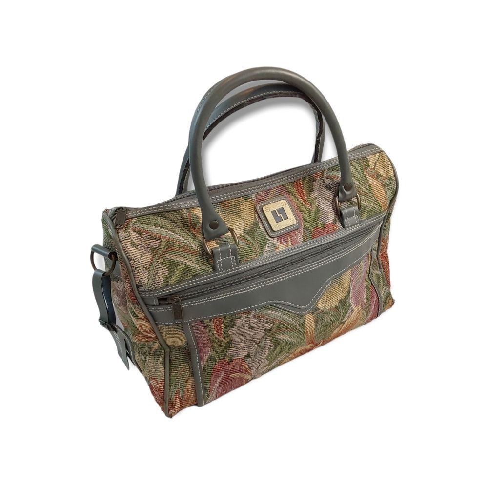 Leisure Women’s Vintage Weekender Tapestry Bag Carry On Luggage Floral handbag - Picture 2 of 13